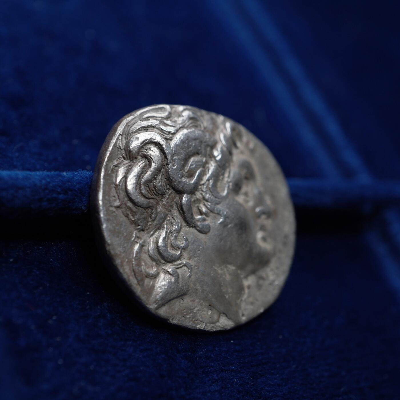 琋语集藏2026年04月欧洲古典打制币拍卖 古希腊色雷斯王国-亚历山大大帝公羊角4德银币