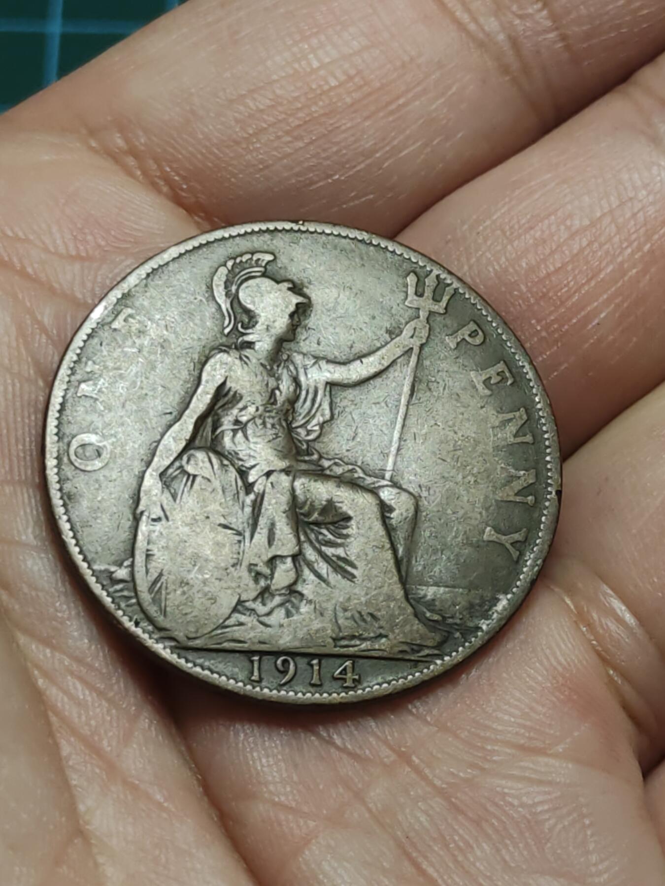 2026年第三十八场(总第二百零七场）外国好品散币场(免佣金) 英国🇬🇧1914年1便士(乔治五世第一版)