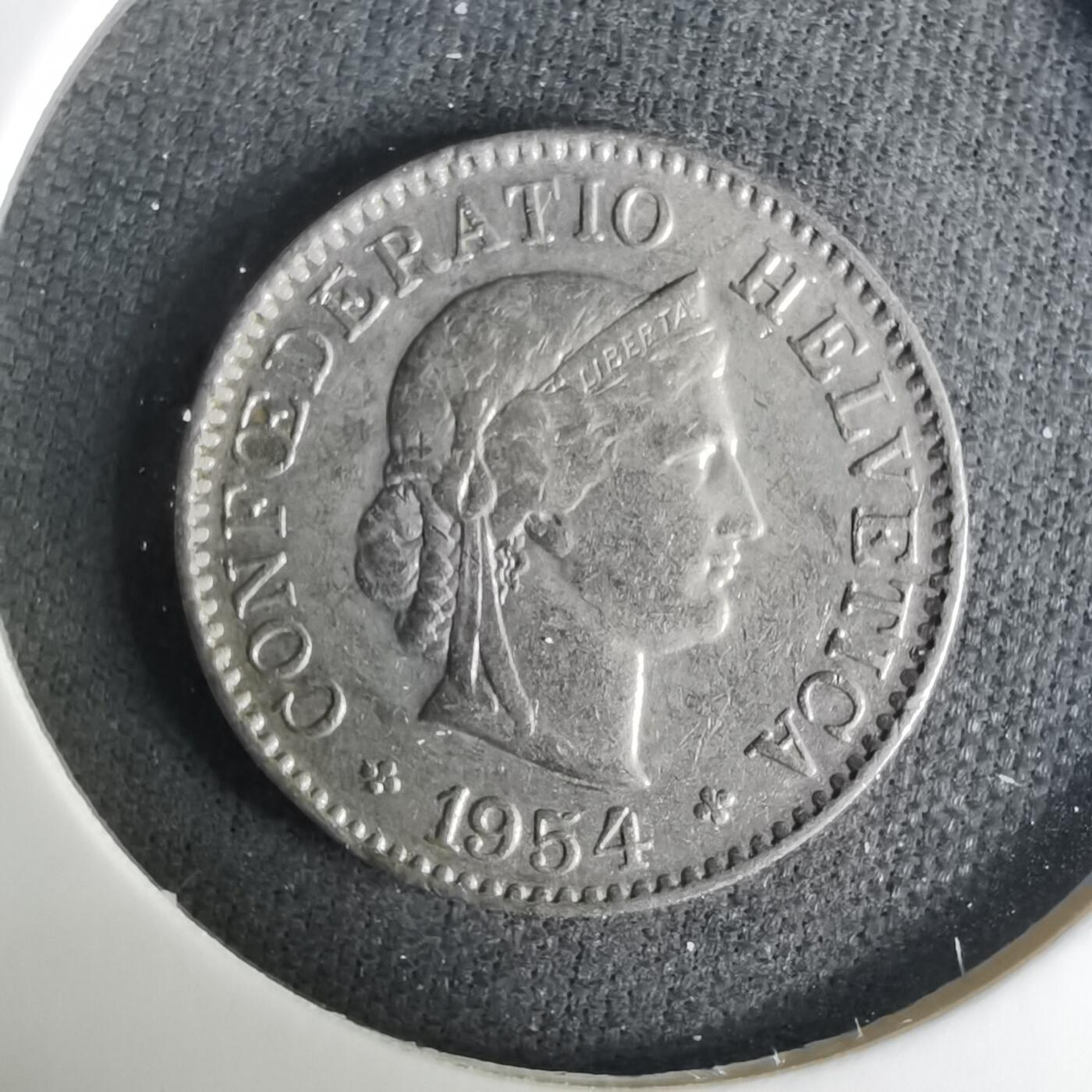 沼泽如烟--第1037场 瑞士1954年5生丁