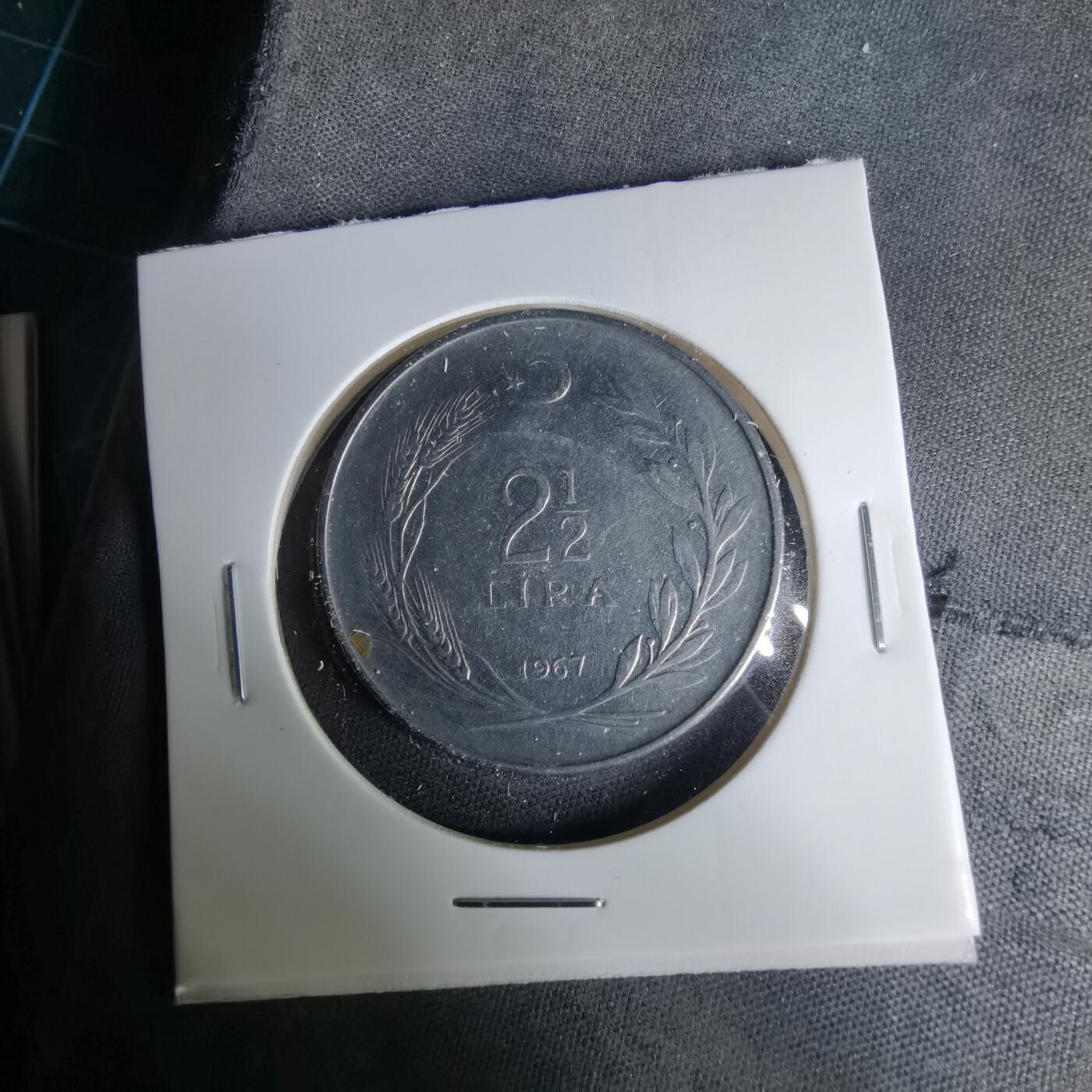 沼泽如烟--第1037场 土耳其1967年2.5里拉