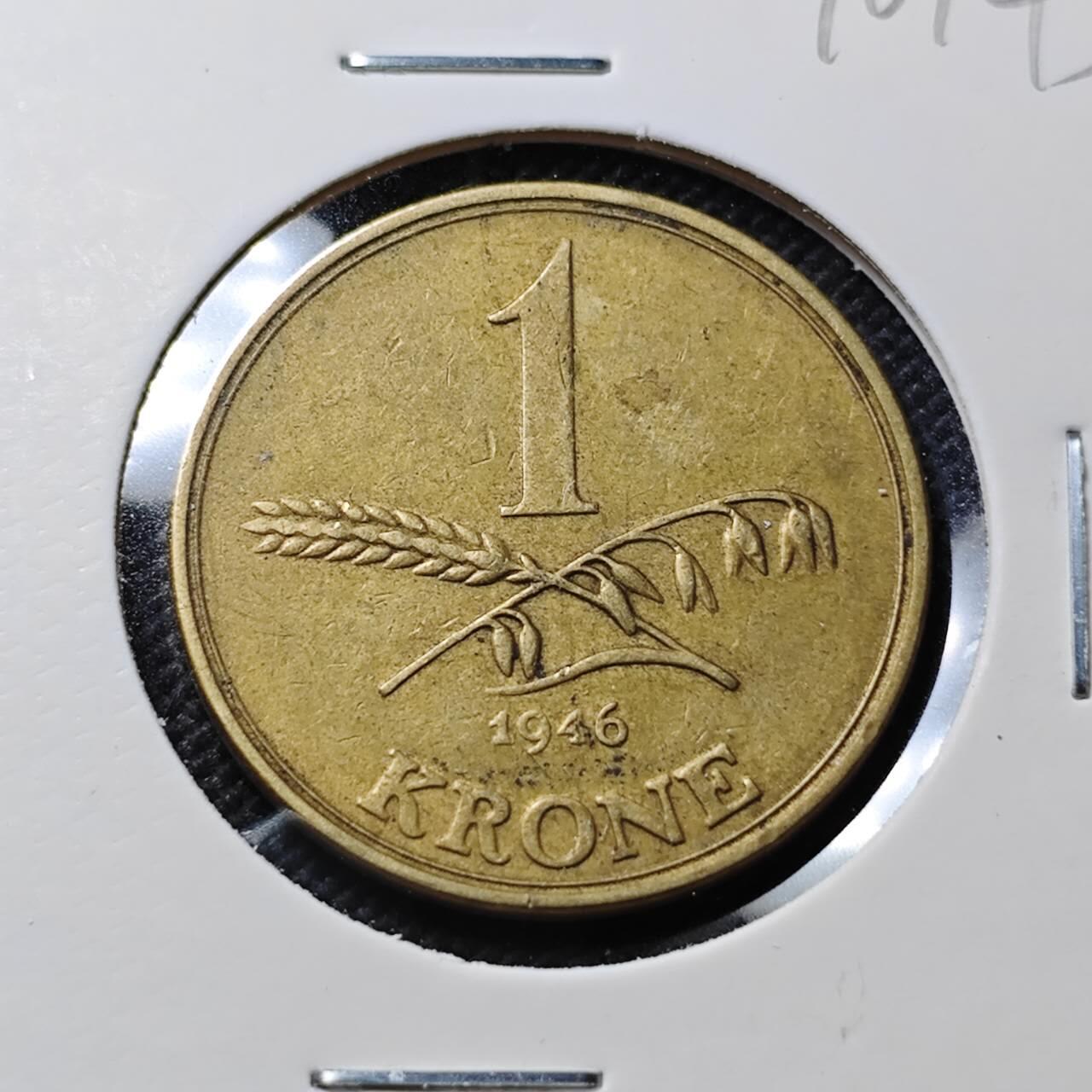 KK钱币收藏小铺  第410期 2月预留时间 周末发货  丹麦1克朗