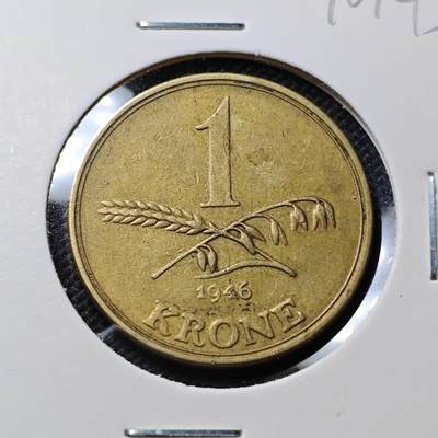 KK钱币收藏小铺  第410期 2月预留时间 周末发货 -  丹麦1克朗