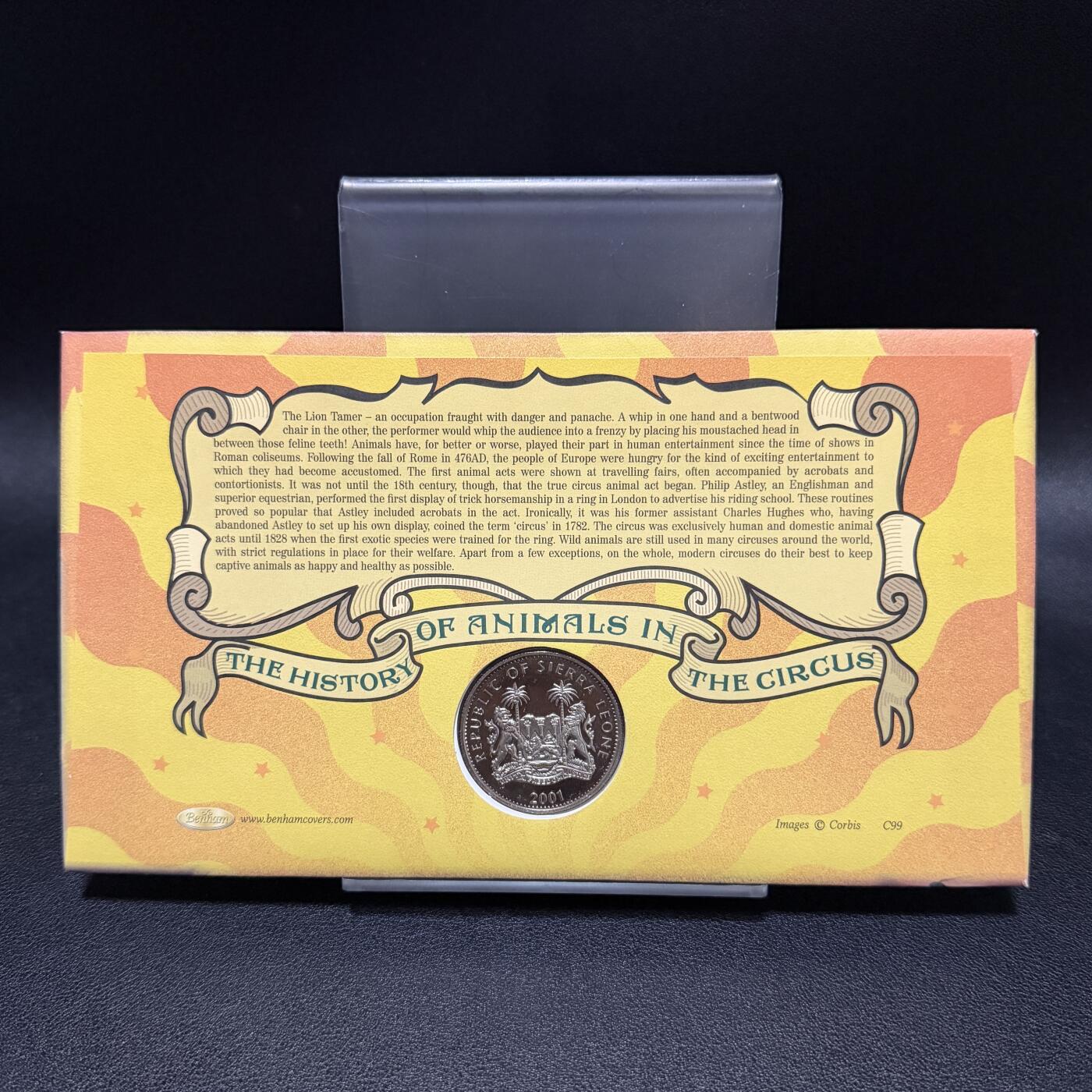 ＜星葵🌻钱币社＞第72期·东奔西走的硬币·3月31日发货 〈邮币封〉塞拉利昂2001年非洲五霸·狮子1元克朗型纪念币