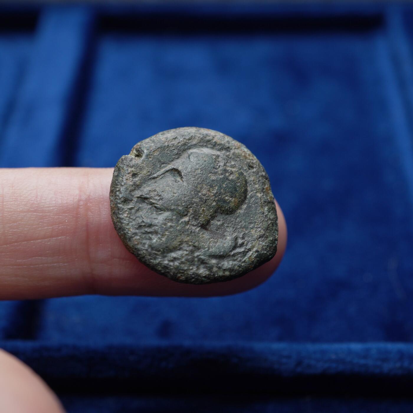 琋语集藏2026年04月欧洲古典打制币拍卖 古希腊西西里叙拉古-雅典娜与带翼海马铜币