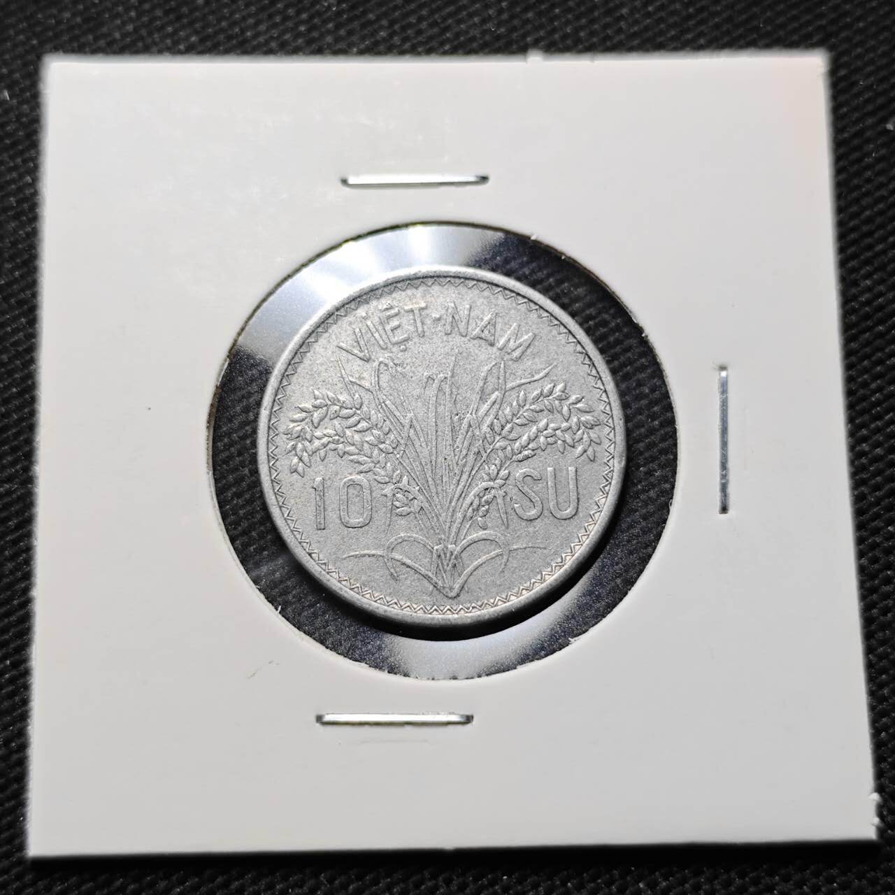 KK钱币收藏小铺  第410期 2月预留时间 周末发货  1953南越三姐妹10SU 