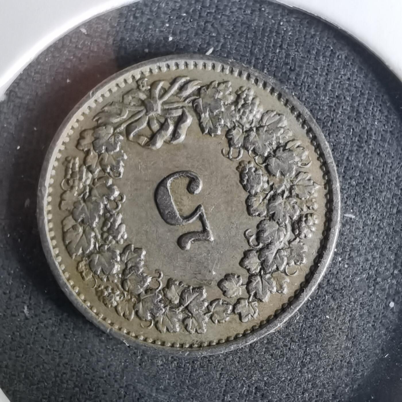 沼泽如烟--第1037场 瑞士1931年5生丁