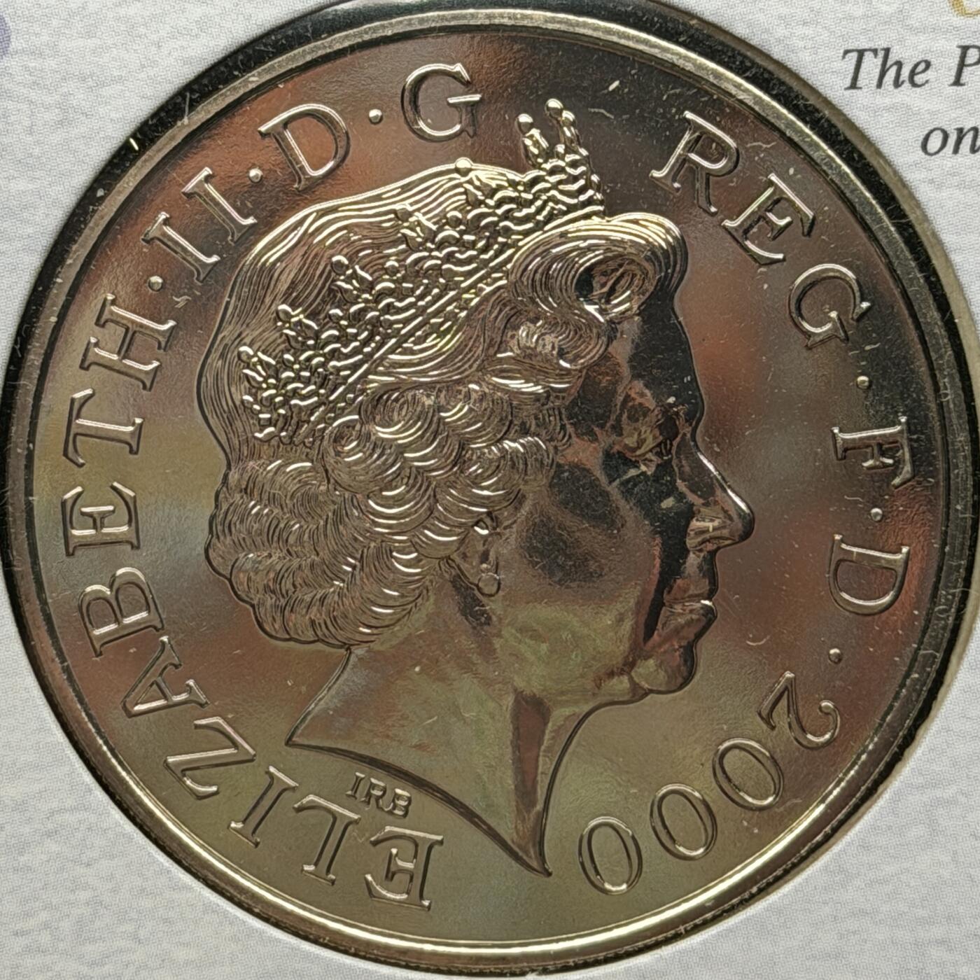 ＜星葵🌻钱币社＞第72期·东奔西走的硬币·3月31日发货 〈大型邮币封〉英国2000年王太后诞辰100周年5镑克朗型纪念币