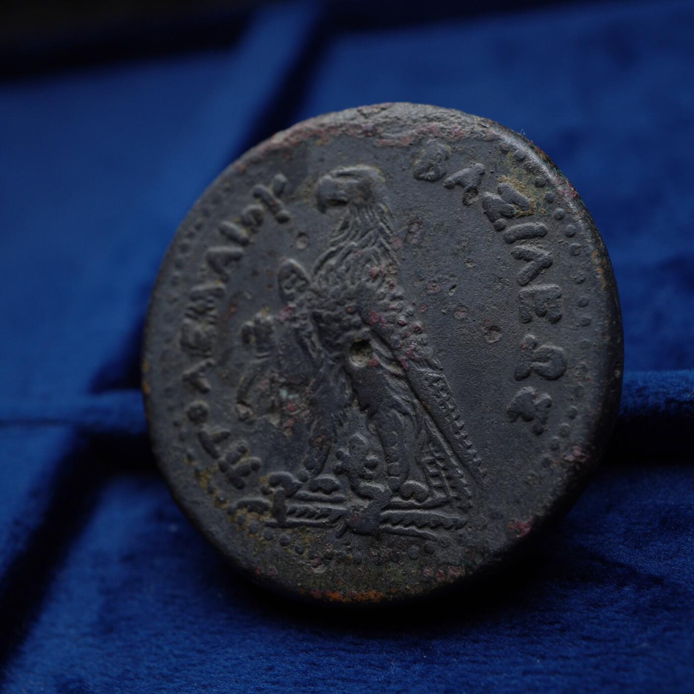 琋语集藏2026年04月欧洲古典打制币拍卖 古希腊托勒密王国-托勒密三世 宙斯大铜币