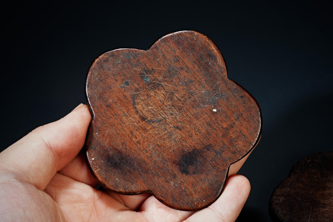 上海都达杂项专场六十九【全场包邮】 老红木梅花茶杯垫94-141