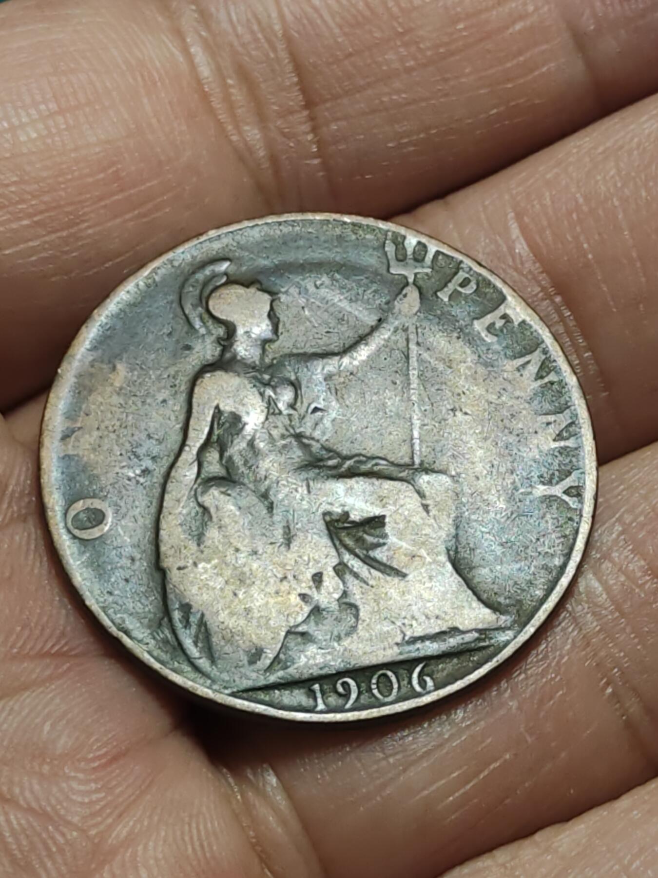 2026年第三十八场(总第二百零七场）外国好品散币场(免佣金) 英国🇬🇧1906年1便士(爱德华七世时期)