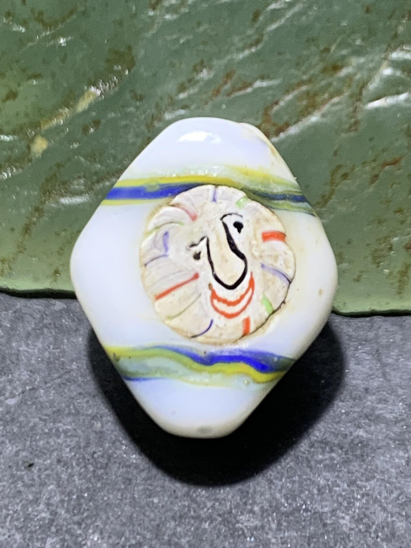 西亚古法手做恶魔之眼，人面琉璃珠一颗