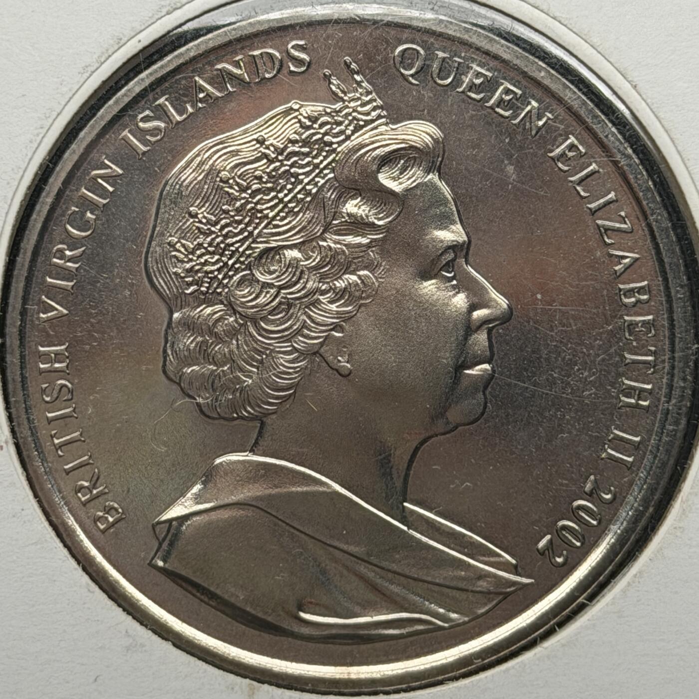 ＜星葵🌻钱币社＞第72期·东奔西走的硬币·3月31日发货 〈邮币封〉维尔京群岛2002年女王登基50周年·狂欢节舞者1元克朗型纪念币