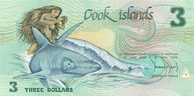 小福收藏拍卖第203期 裸钞场 本期有多张豹子号靓号 仅发行1000枚亚克力砖封蒙古20000图格里克帝国800周年纪念钞 瑞士200法郎 百慕大样钞洋葱冠全套 巴林首版大全套 卡塔尔四张套 越南 保加利亚 马其顿等多国精美纸币 - 库克群岛 1987年 3元 最美纸币 千位号 无47 unc