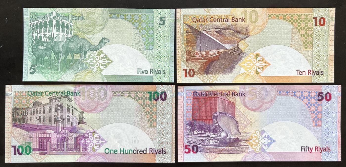 小福收藏拍卖第203期 裸钞场 本期有多张豹子号靓号 仅发行1000枚亚克力砖封蒙古20000图格里克帝国800周年纪念钞 瑞士200法郎 百慕大样钞洋葱冠全套 巴林首版大全套 卡塔尔四张套 越南 保加利亚 马其顿等多国精美纸币 卡塔尔 2003年 5 10 50 100里亚尔 首版 1组4张 unc