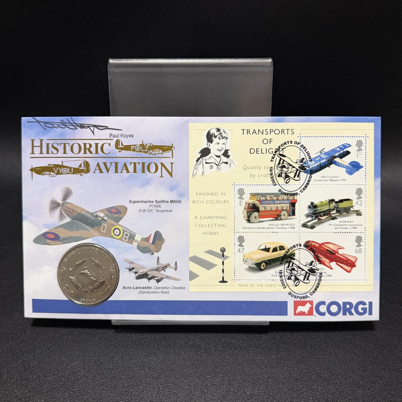 ＜星葵🌻钱币社＞第72期·东奔西走的硬币·3月31日发货 〈邮币封〉直布罗陀2003年动力飞行100周年1克朗纪念币