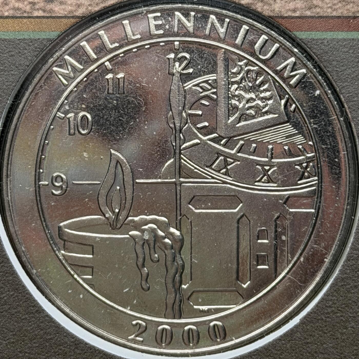 ＜星葵🌻钱币社＞第72期·东奔西走的硬币·3月31日发货 〈邮章封·签名版〉英国2000年千禧年·格林威治子午线纪念章