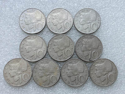 第一海外回流一元起拍收藏 散集专场  第308期 - 奥地利10先令硬币 10枚