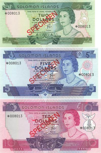 小福收藏拍卖第203期 裸钞场 本期有多张豹子号靓号 仅发行1000枚亚克力砖封蒙古20000图格里克帝国800周年纪念钞 瑞士200法郎 百慕大样钞洋葱冠全套 巴林首版大全套 卡塔尔四张套 越南 保加利亚 马其顿等多国精美纸币 - 所罗门群岛 1977年 2 5 10元 样钞 全同号008013 有证书和封套 3张套 unc