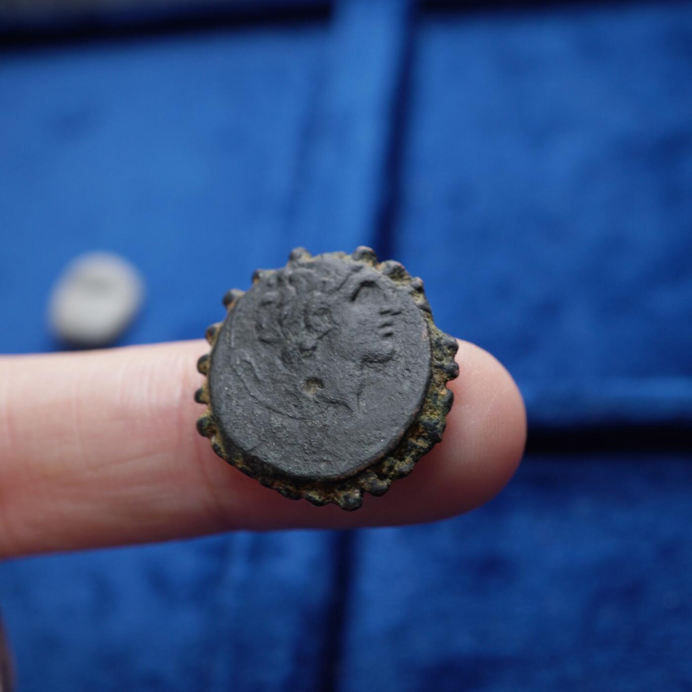 琋语集藏2026年04月欧洲古典打制币拍卖 古希腊塞琉古王国-亚历山大一世边齿铜币