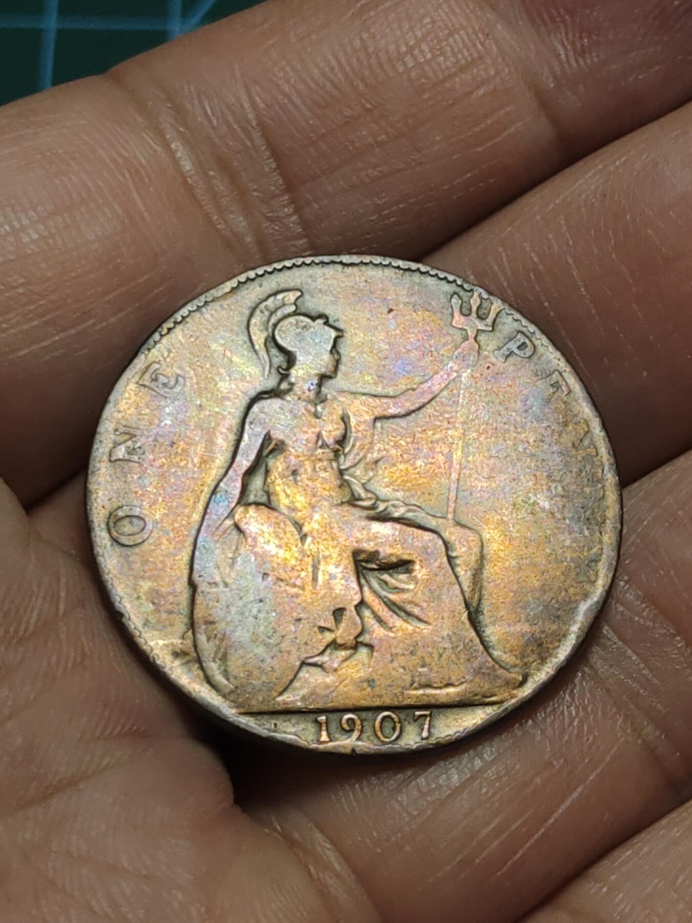 2026年第三十八场(总第二百零七场）外国好品散币场(免佣金) 英国🇬🇧1907年1便士(爱德华七世时期)