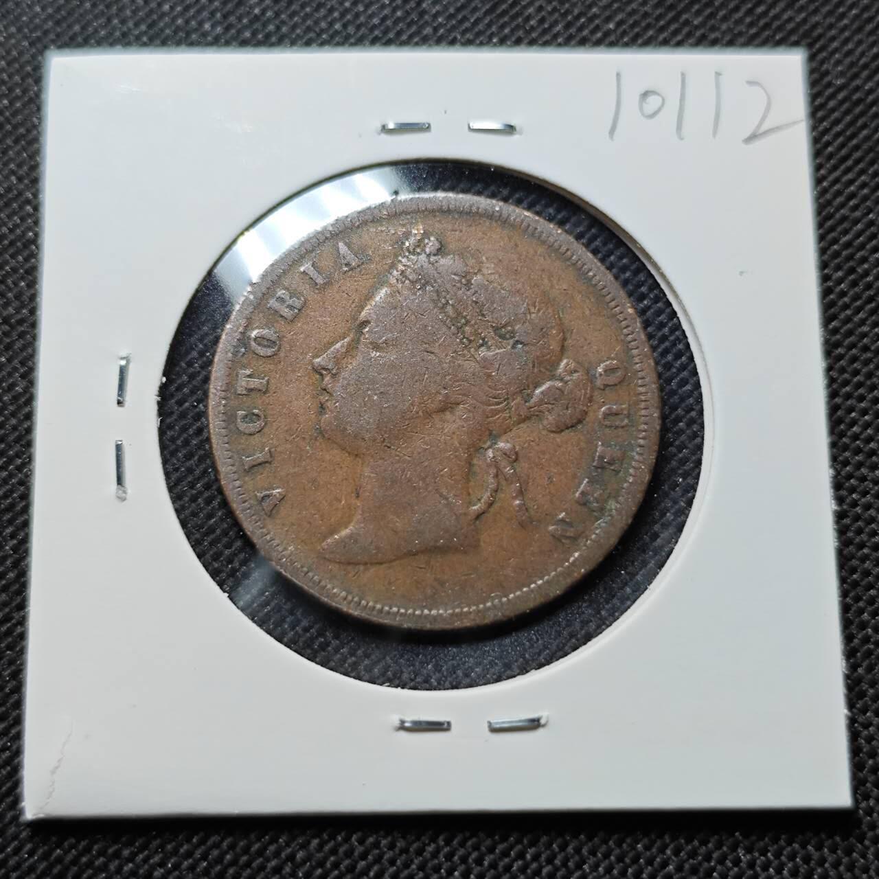 KK钱币收藏小铺  第410期 2月预留时间 周末发货  英属海峡1分铜币