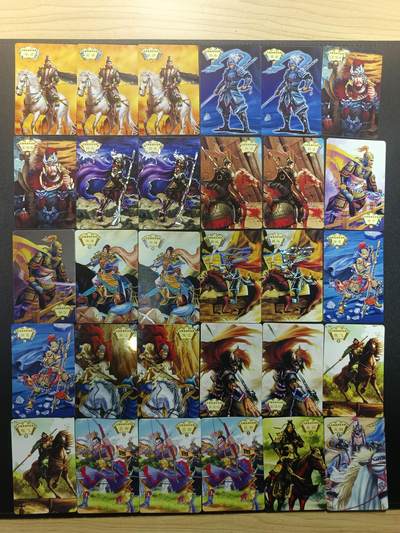 天玑星卡拍第182期《3.30周一截拍》持续收拍收评中 满赠卡需备注 - 三国名将风云录 小卡 46张