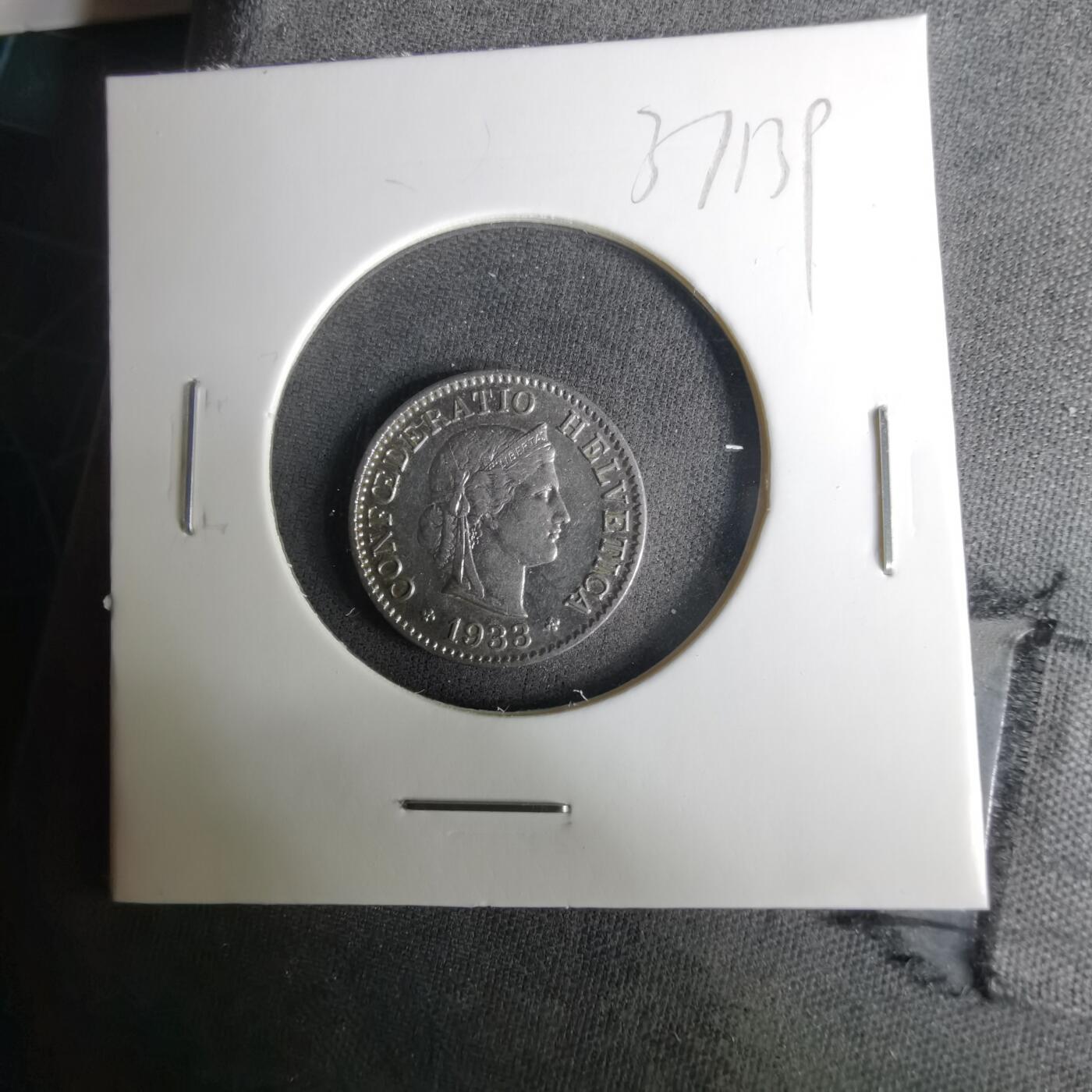 沼泽如烟--第1037场 瑞士1933年5生丁