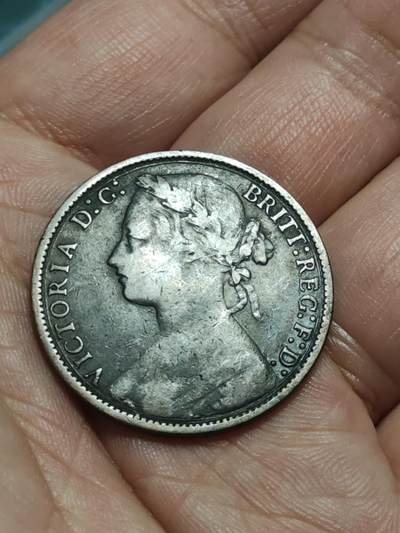 2026年第三十八场(总第二百零七场）外国好品散币场(免佣金) - 英国🇬🇧1877年1便士(维多利亚女王中年桂冠第三版)