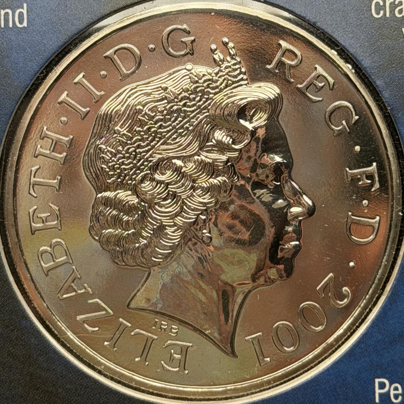 ＜星葵🌻钱币社＞第72期·东奔西走的硬币·3月31日发货 〈大型邮币封〉英国2001年维多利亚女王逝世100周年5镑克朗型纪念币