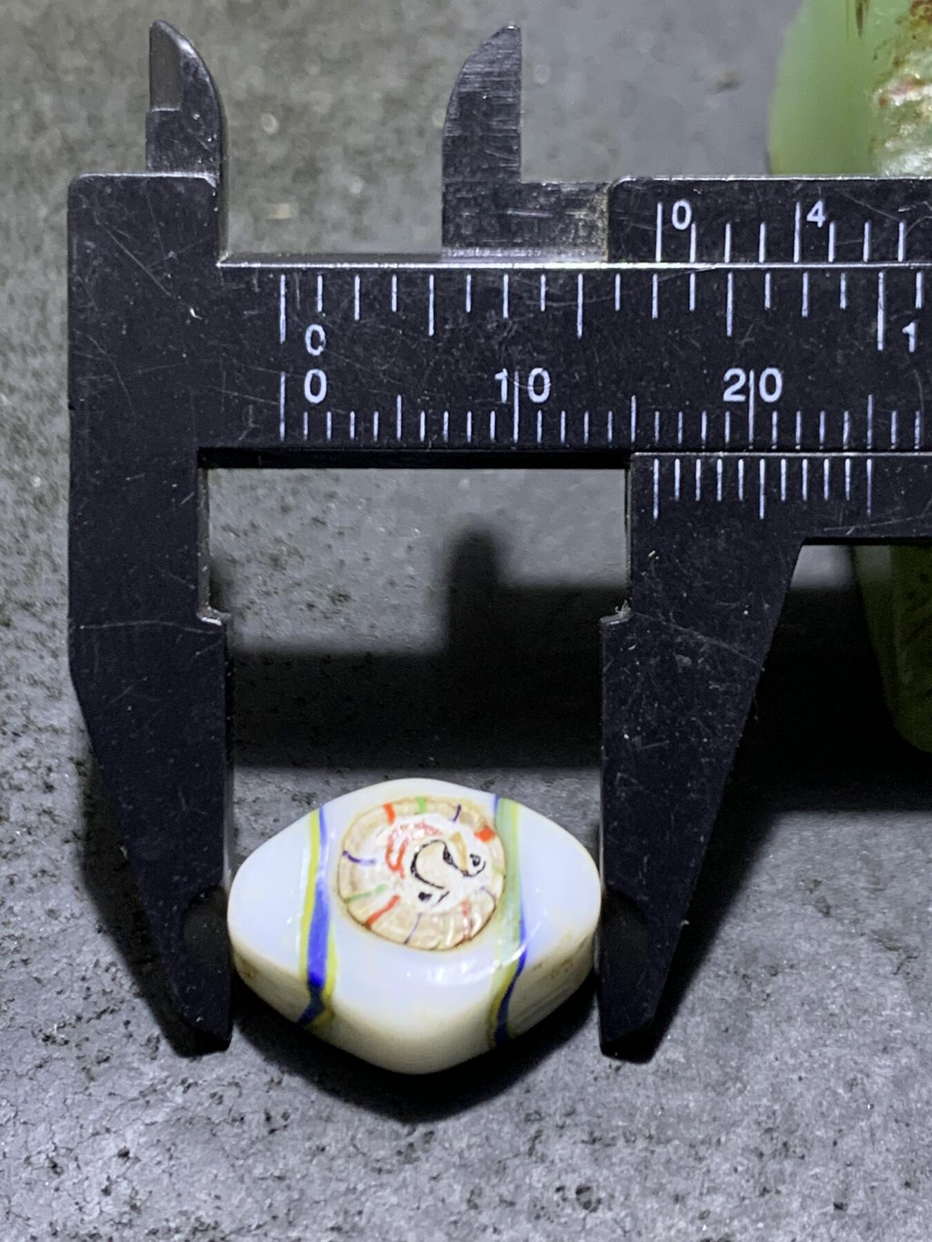 西亚古法手做恶魔之眼，人面琉璃珠一颗