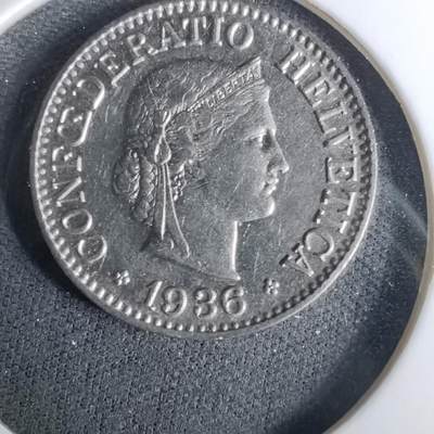 沼泽如烟--第1037场 - 瑞士1936年10生丁