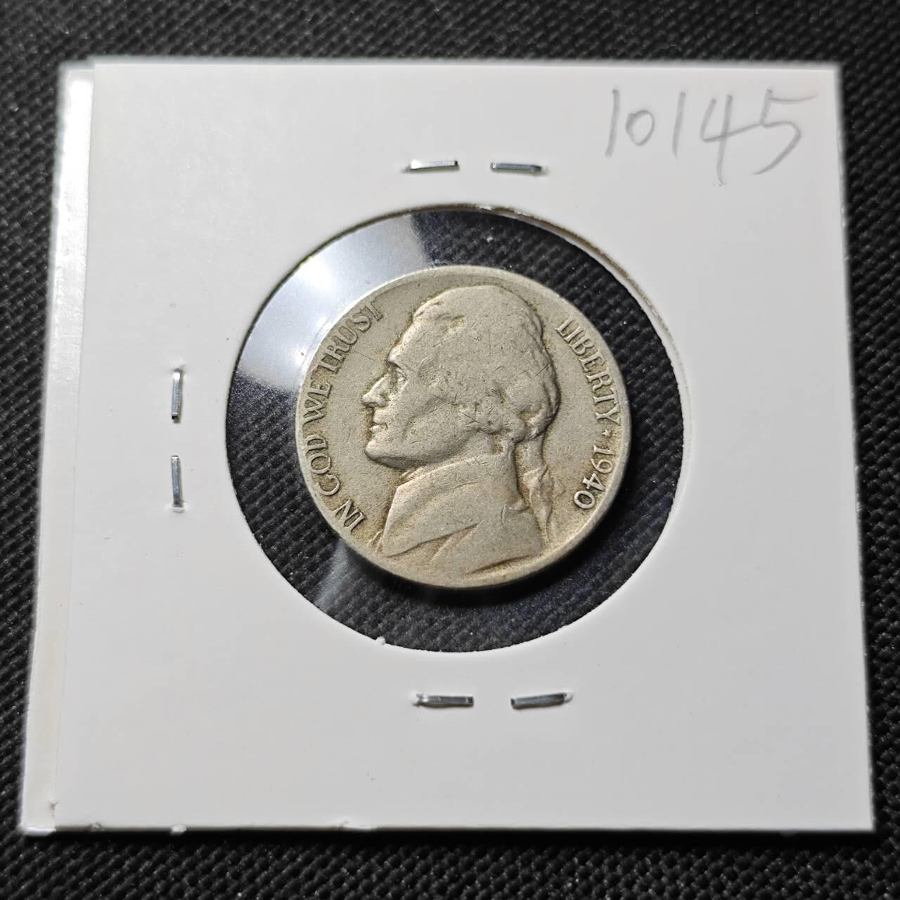 KK钱币收藏小铺  第410期 2月预留时间 周末发货  1940美国5分 早期年份