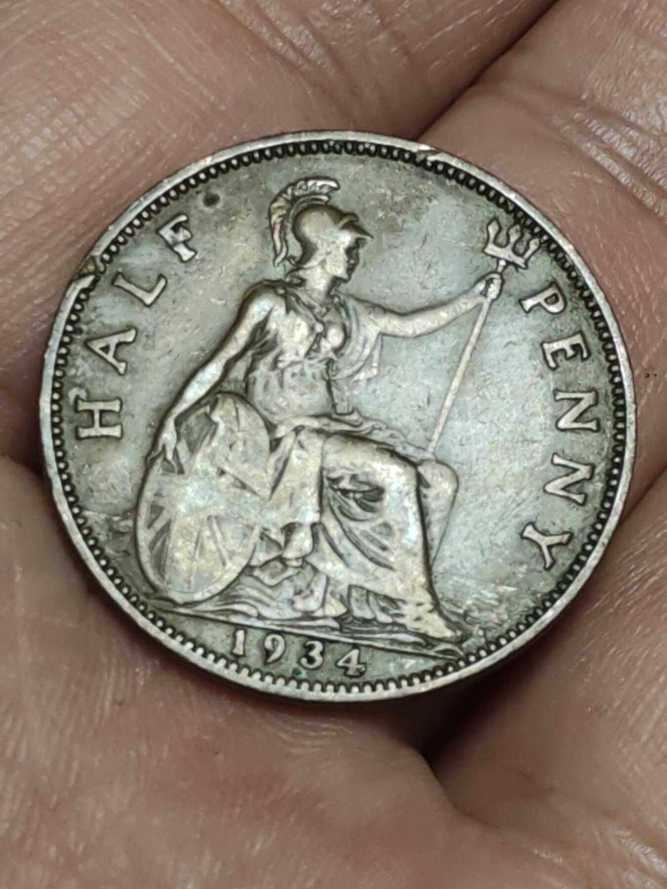 2026年第三十八场(总第二百零七场）外国好品散币场(免佣金) 英国🇬🇧1934年半便士(乔治五世第三版)