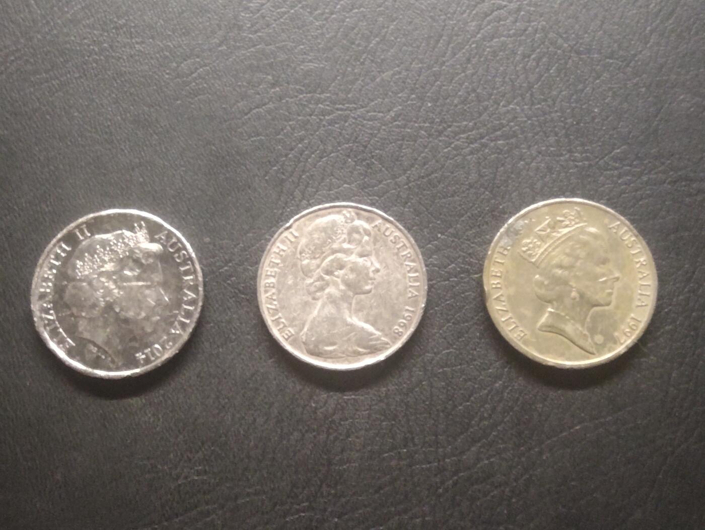 荟藏特别场次第十三期——“社长的硬币堆 精品场次” 澳大利亚20分三种不同头像