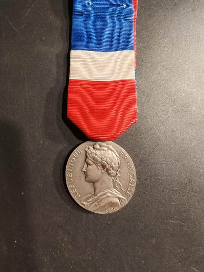 老王徽章第190期 - 法国银级劳工奖章    1961年实发   950银    11.6g