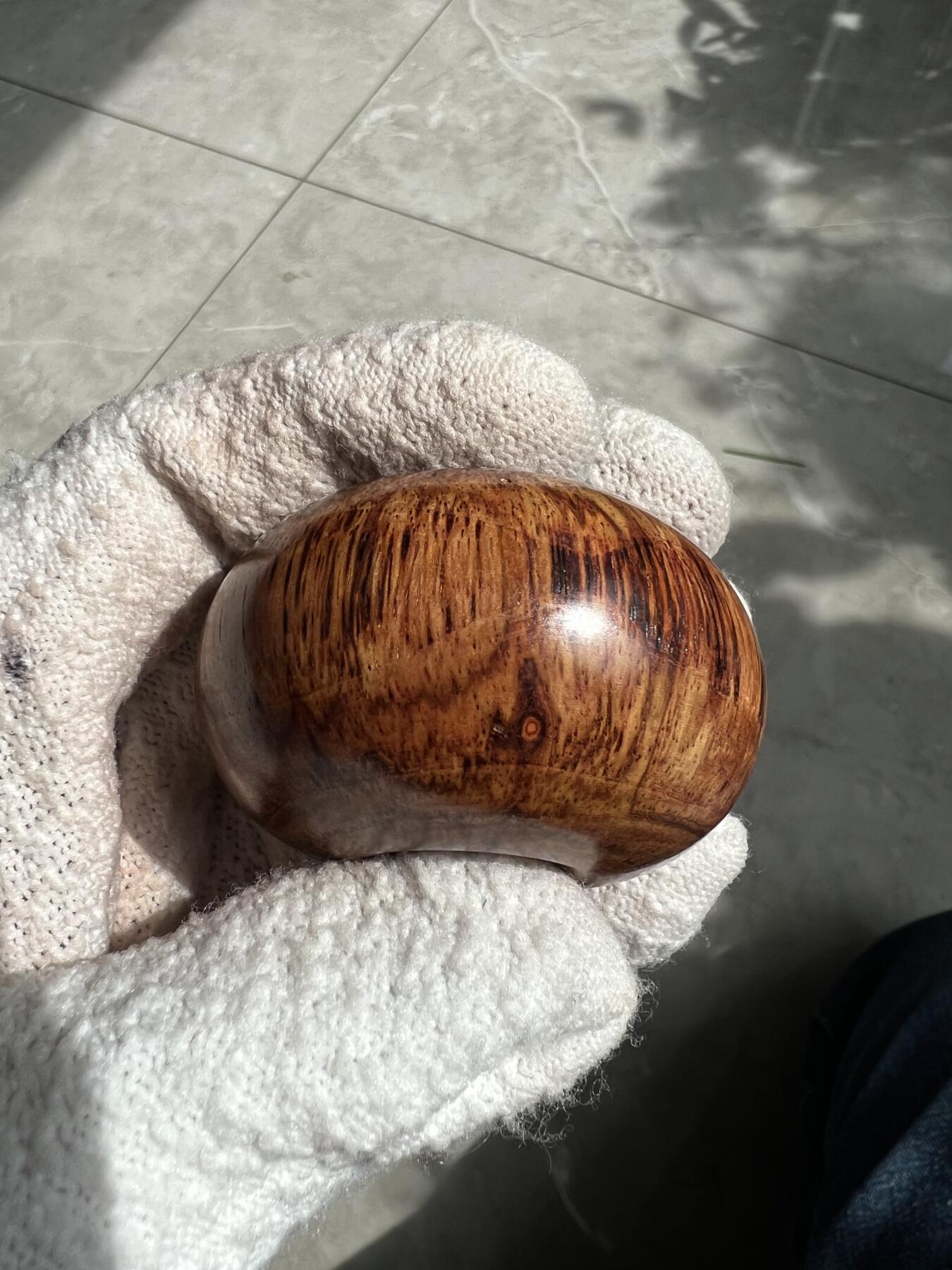 零元拍：海南黄花梨超大面包圈：53/33MM