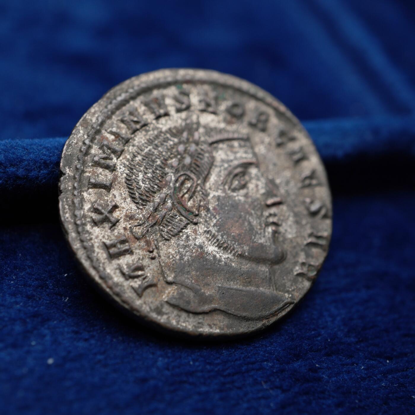 琋语集藏2026年04月欧洲古典打制币拍卖 古罗马帝国-马克西米努斯二世大富利洗银币