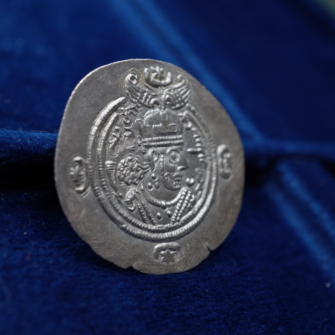 琋语集藏2026年04月欧洲古典打制币拍卖 古波斯萨珊王朝-库斯老二世银币