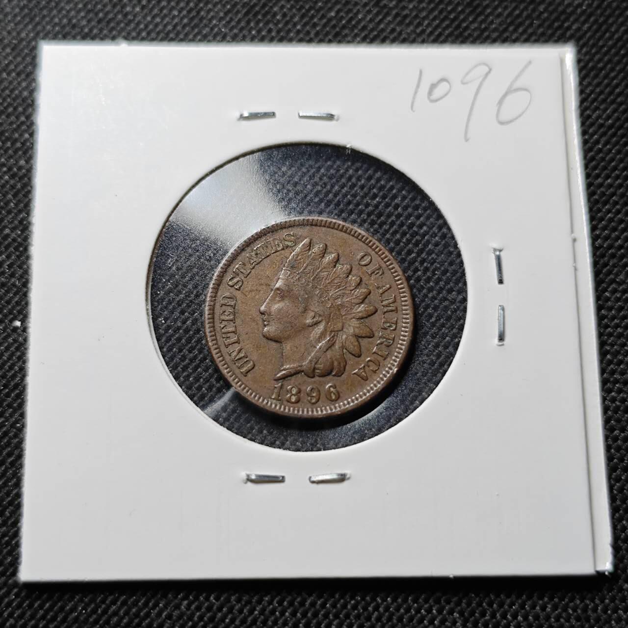 KK钱币收藏小铺  第410期 2月预留时间 周末发货  1896美国1分铜币