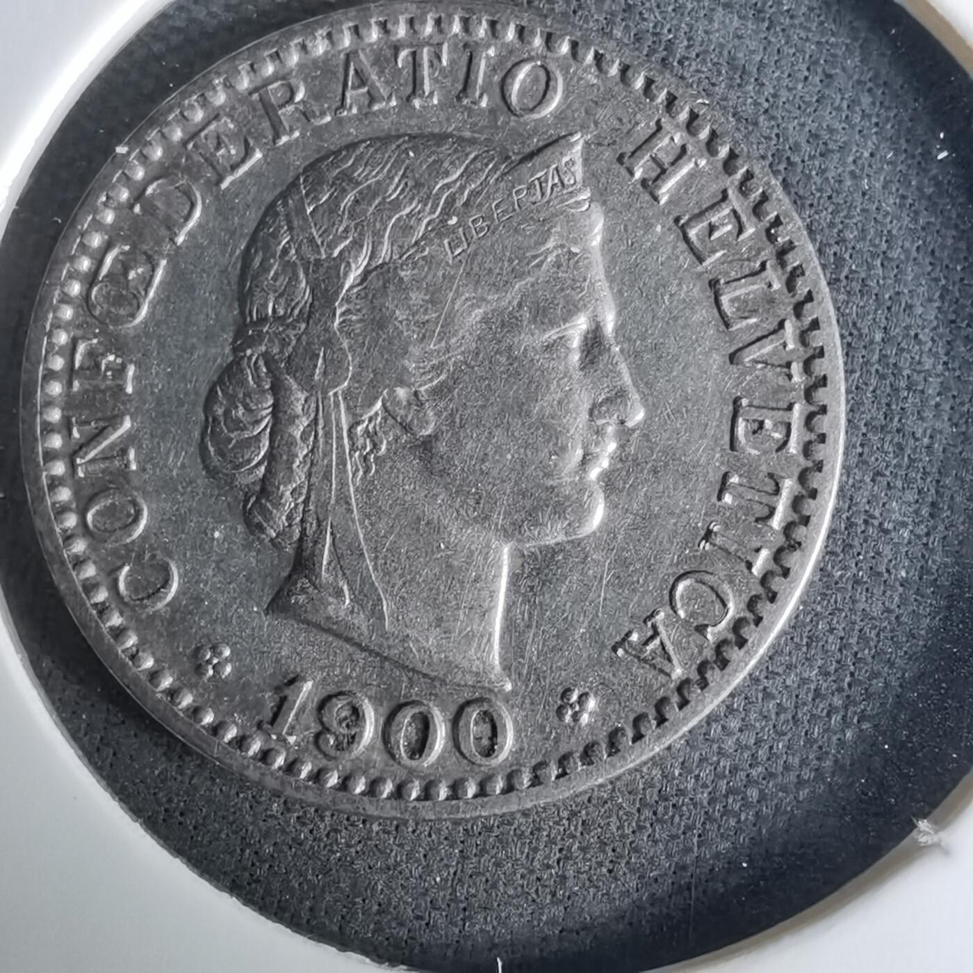 沼泽如烟--第1037场 瑞士1900年20生丁