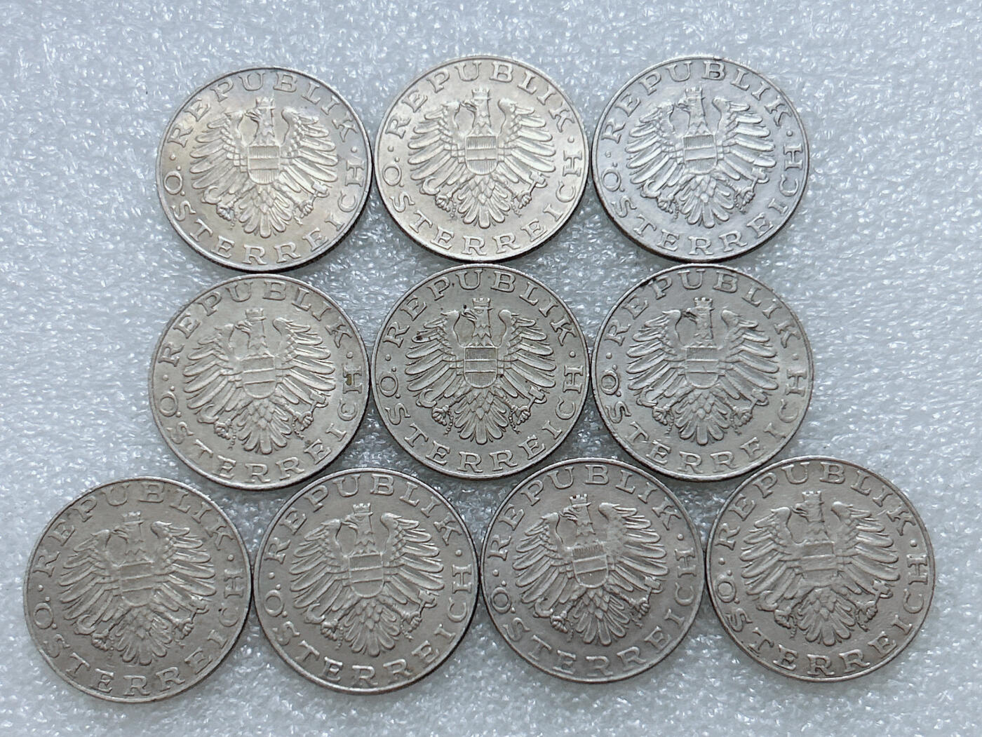 第一海外回流一元起拍收藏 散集专场  第308期 奥地利10先令硬币 10枚