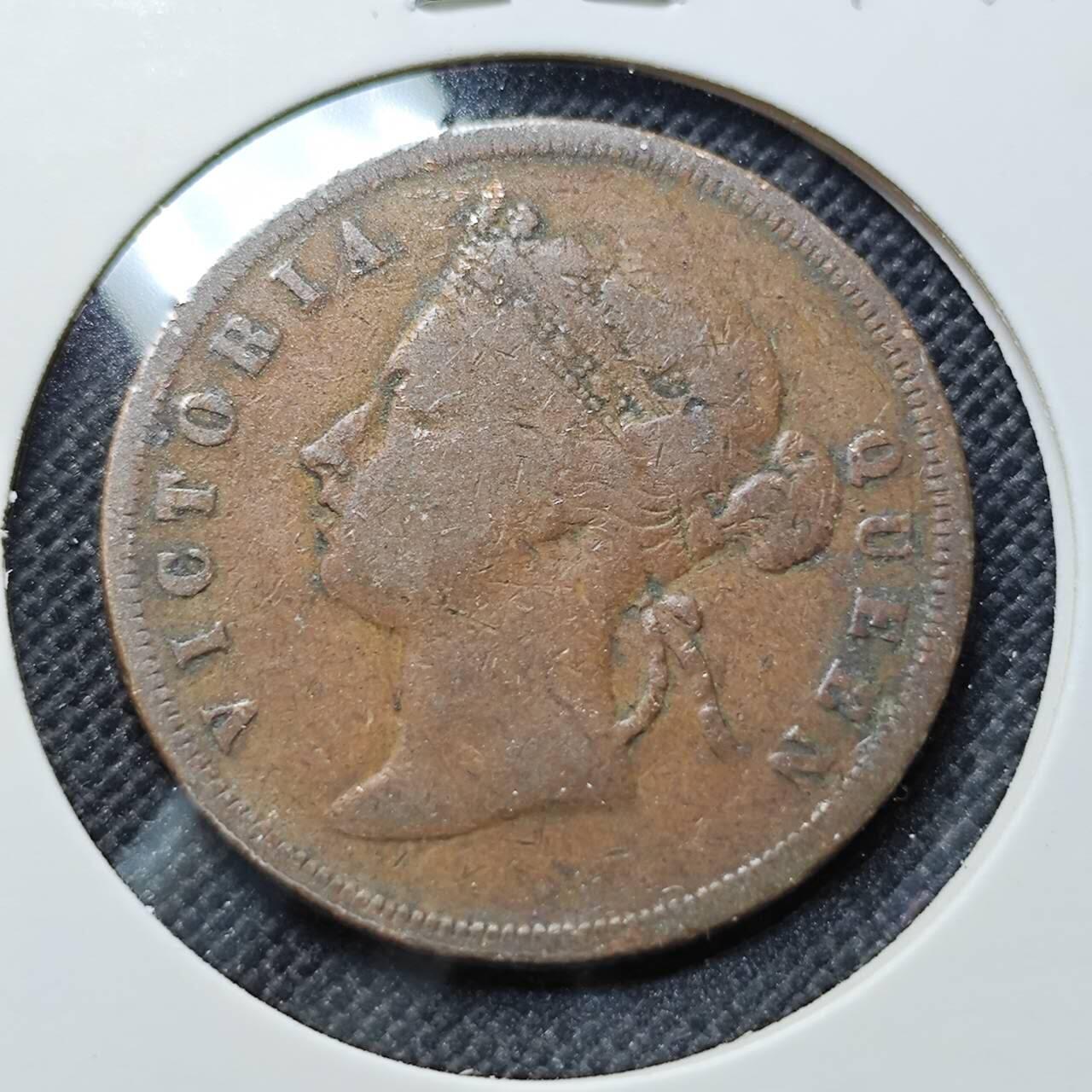 KK钱币收藏小铺  第410期 2月预留时间 周末发货  英属海峡1分铜币