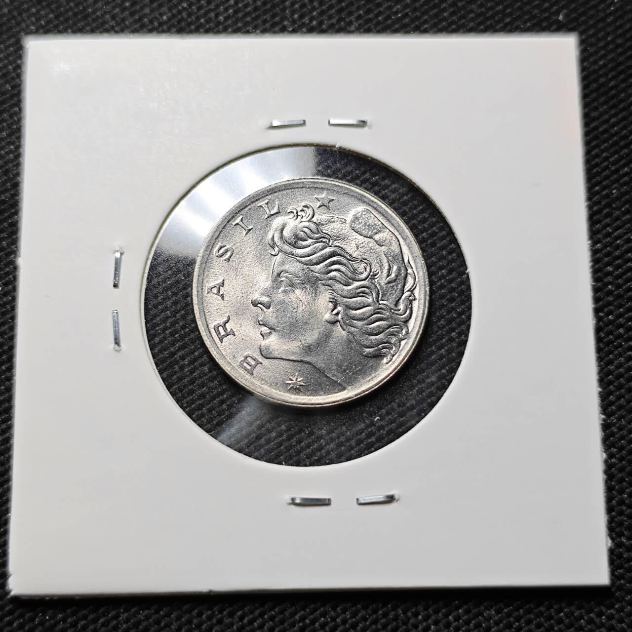 KK钱币收藏小铺  第410期 2月预留时间 周末发货  巴西5分纪念币 好品