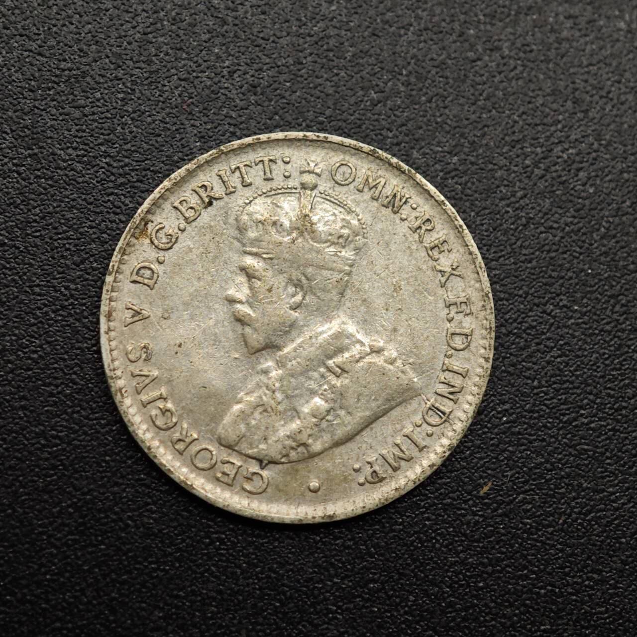 【淘币小摊】实时拍第八百八十六拍   散币场    每周一统一发货 澳大利亚1926年乔治五世3便士银币