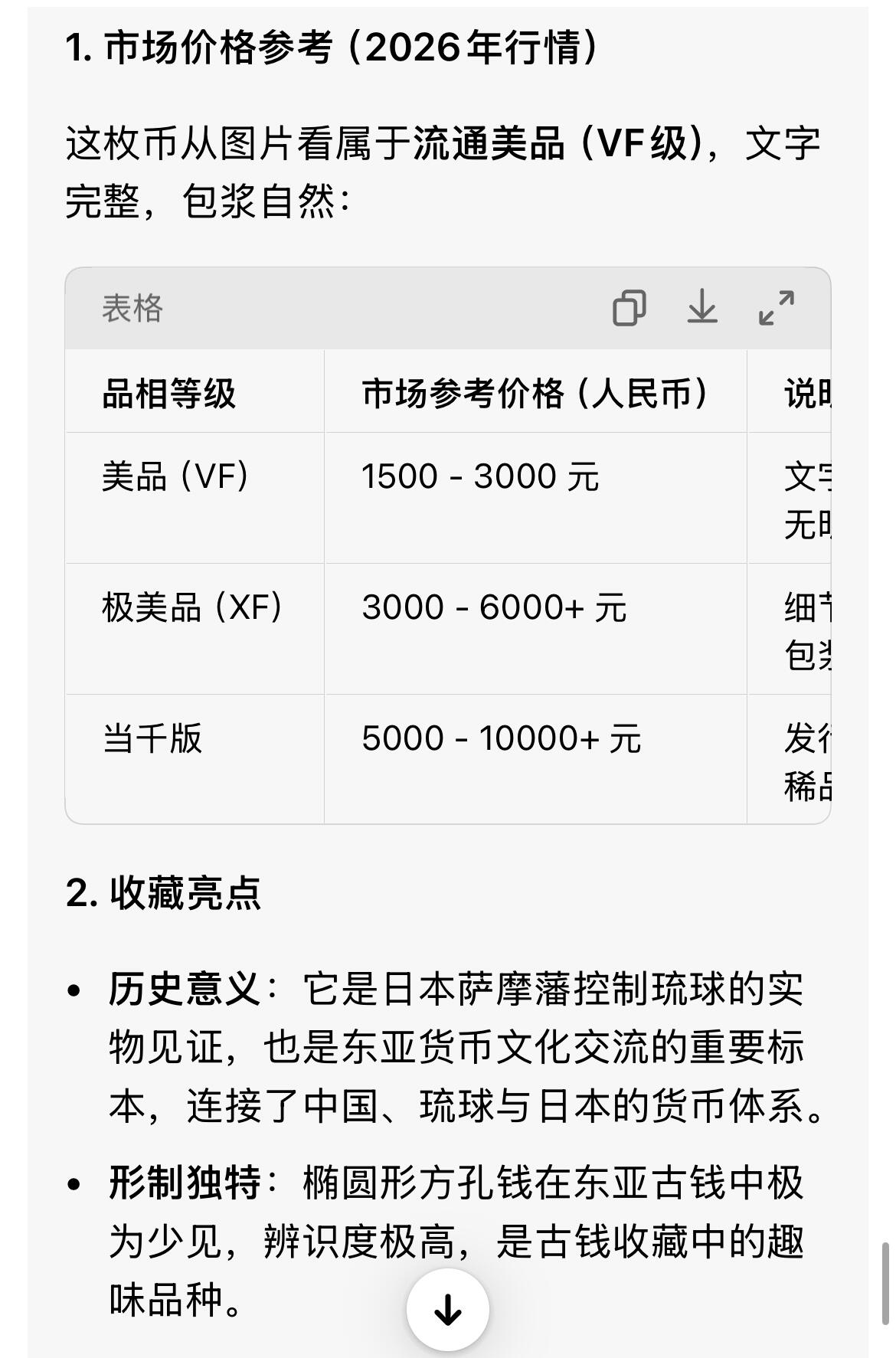回流0328 琉球通宝当百钱，属于日本江户时代末期（19世纪中后期）铸造的椭圆形方孔钱
