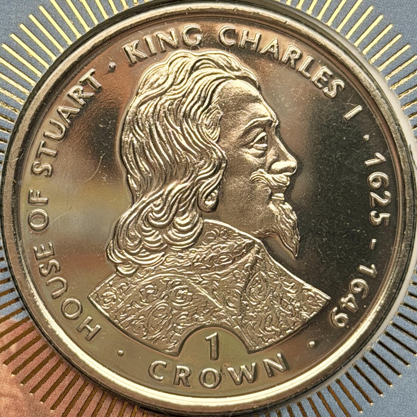 ＜星葵🌻钱币社＞第72期·东奔西走的硬币·3月31日发货 〈邮币封〉直布罗陀1999年英国国王和王后·查尔斯一世1克朗纪念币