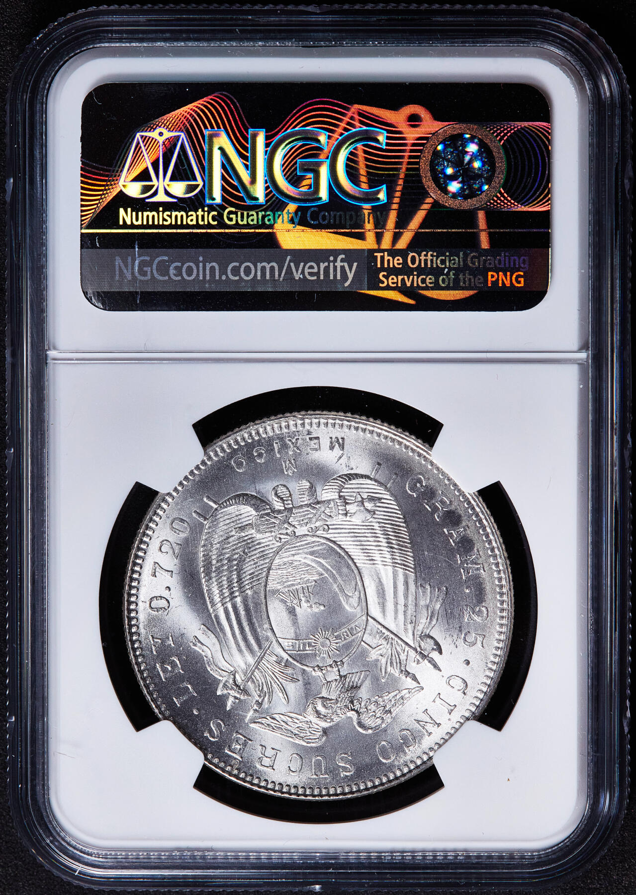 【俄甄集藏】2026年(050)04-01星期三 晚 19:30 全场包邮 厄瓜多尔1944年Mo版首任总统安东尼·苏克雷头像5苏克雷大银币，NGC MS63，转光品相，墨西哥造币厂代铸