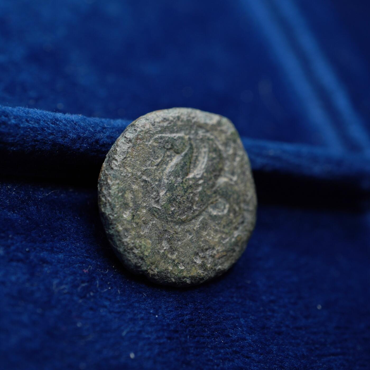 琋语集藏2026年04月欧洲古典打制币拍卖 古希腊西西里叙拉古-雅典娜与带翼海马铜币