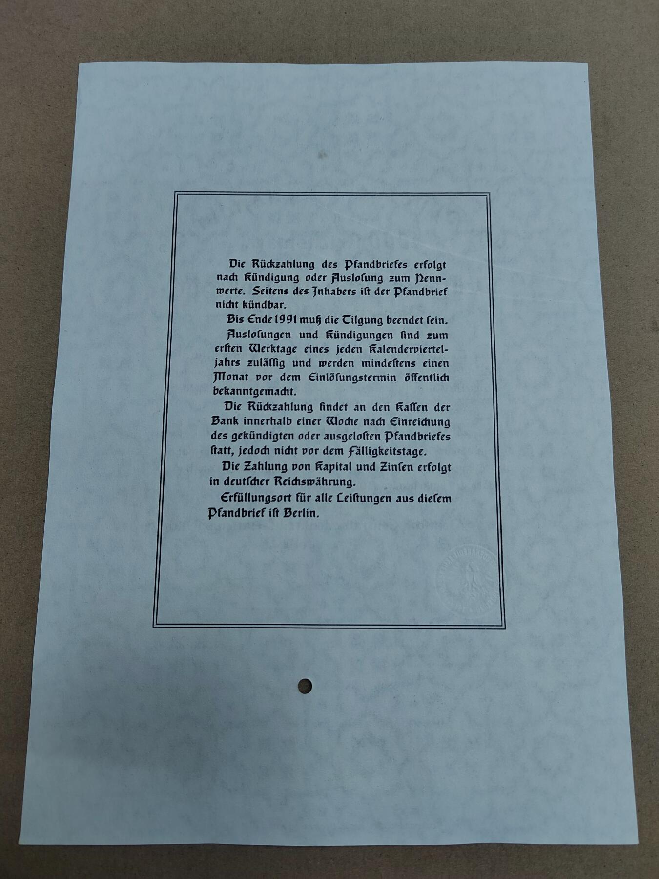 PCAI钱币  28-790 钱币证章邮票小专场 德国早期二战之前的公债或股票