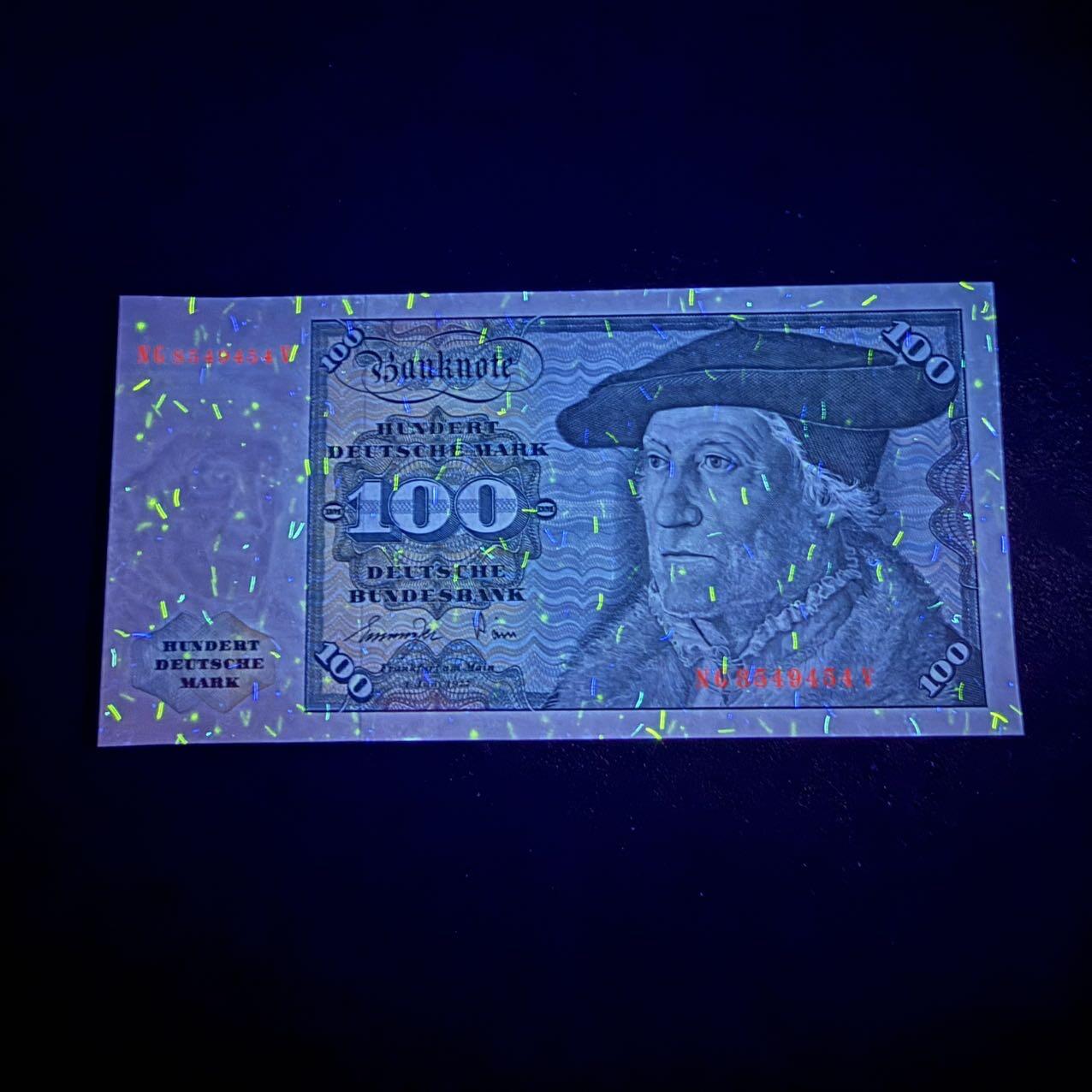 第16期 德国1977年 100马克 全新unc-